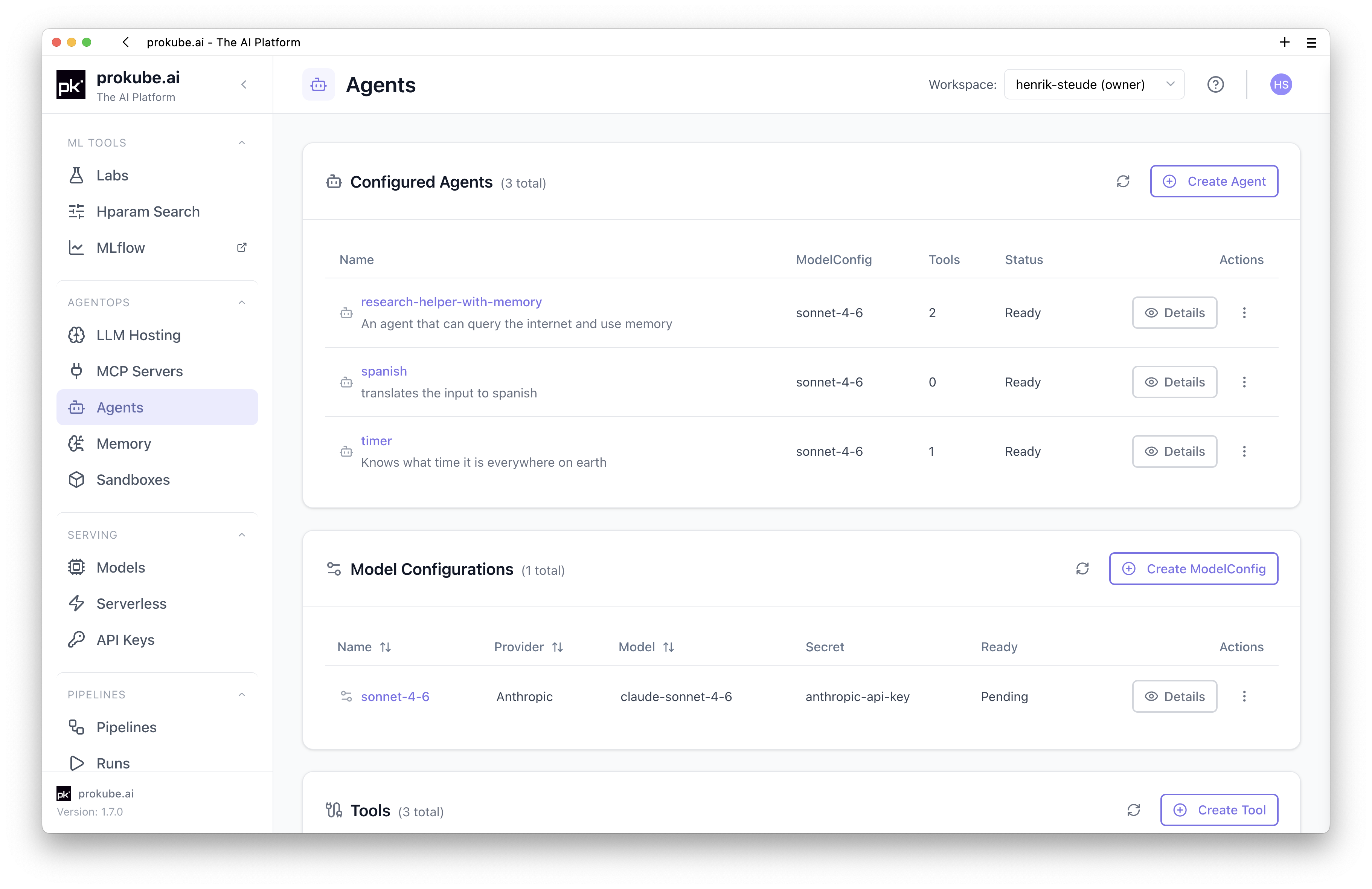 Build & run agents